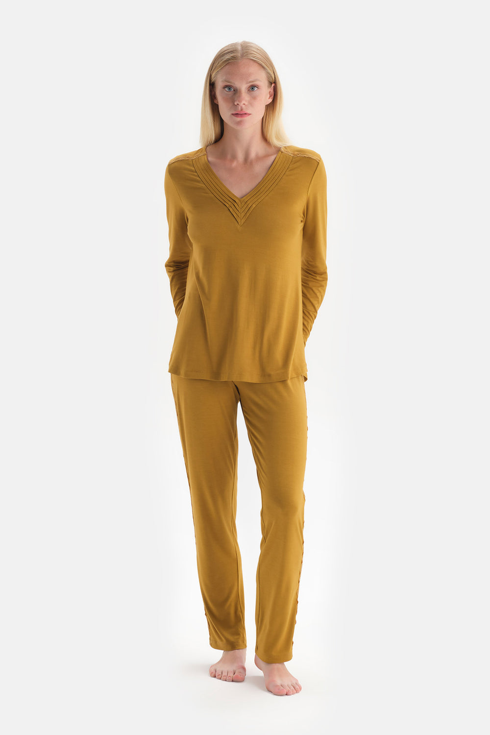 MUSTARD PYJAMA SET