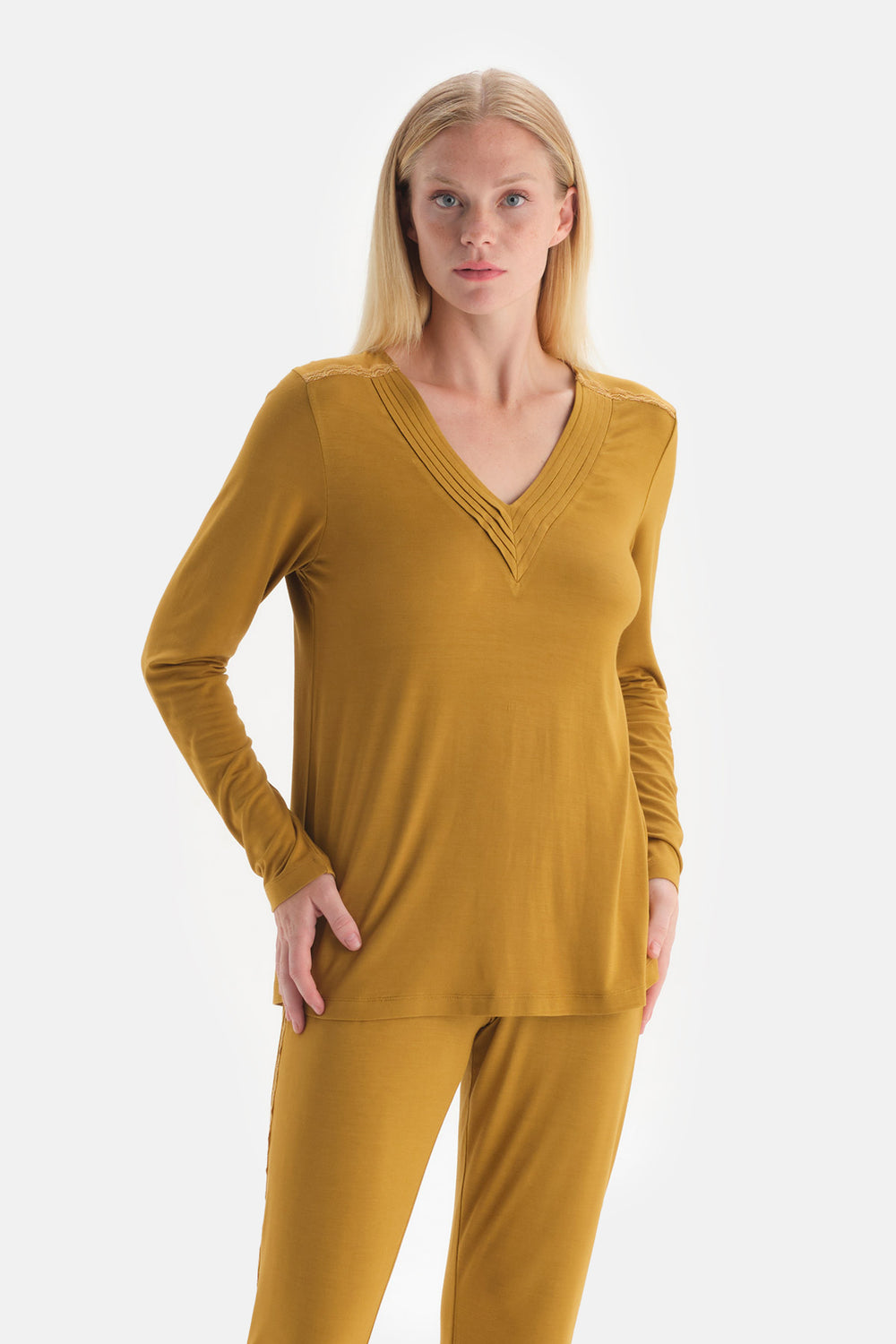 MUSTARD PYJAMA SET