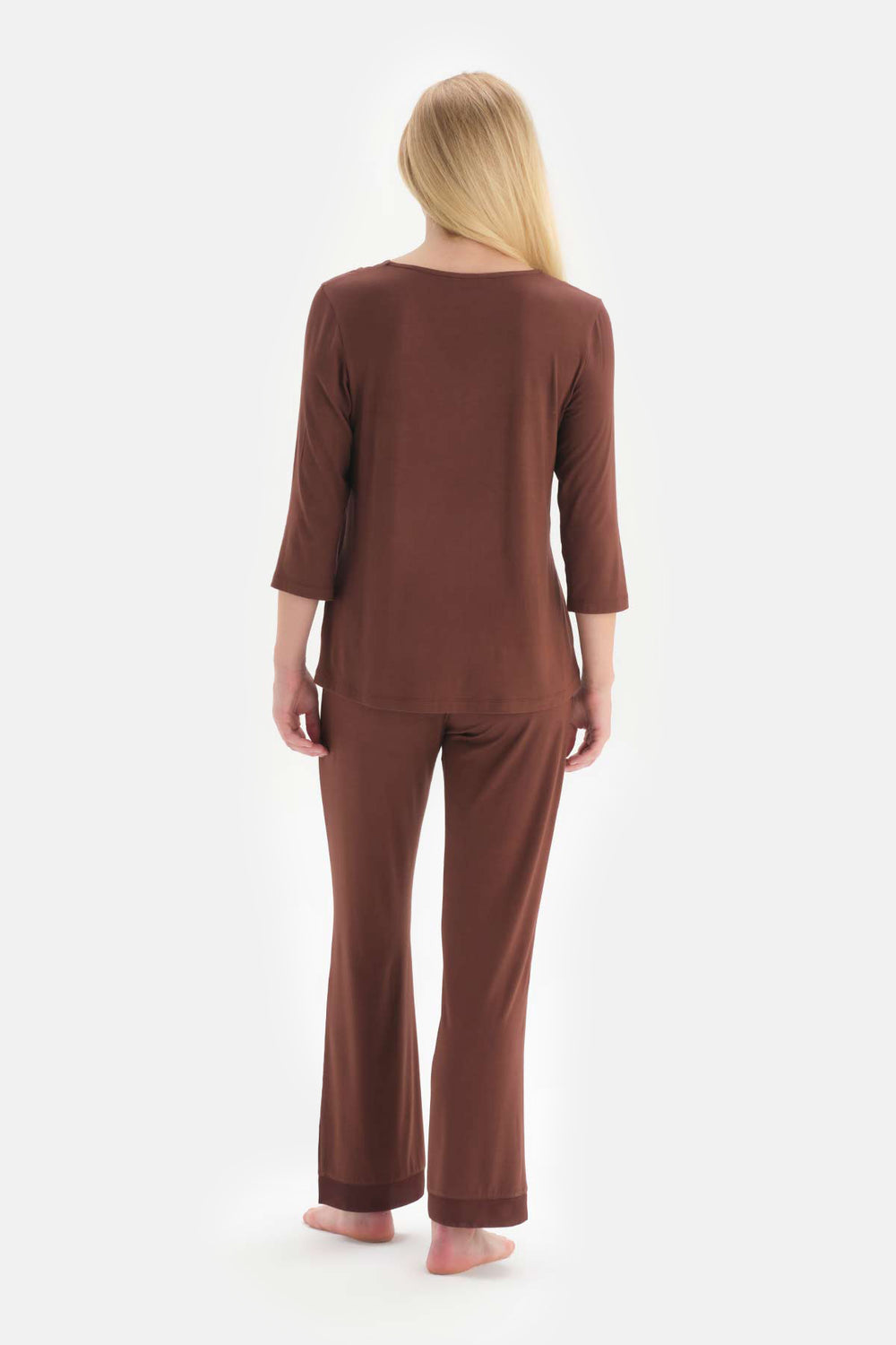 BROWN PYJAMA SET