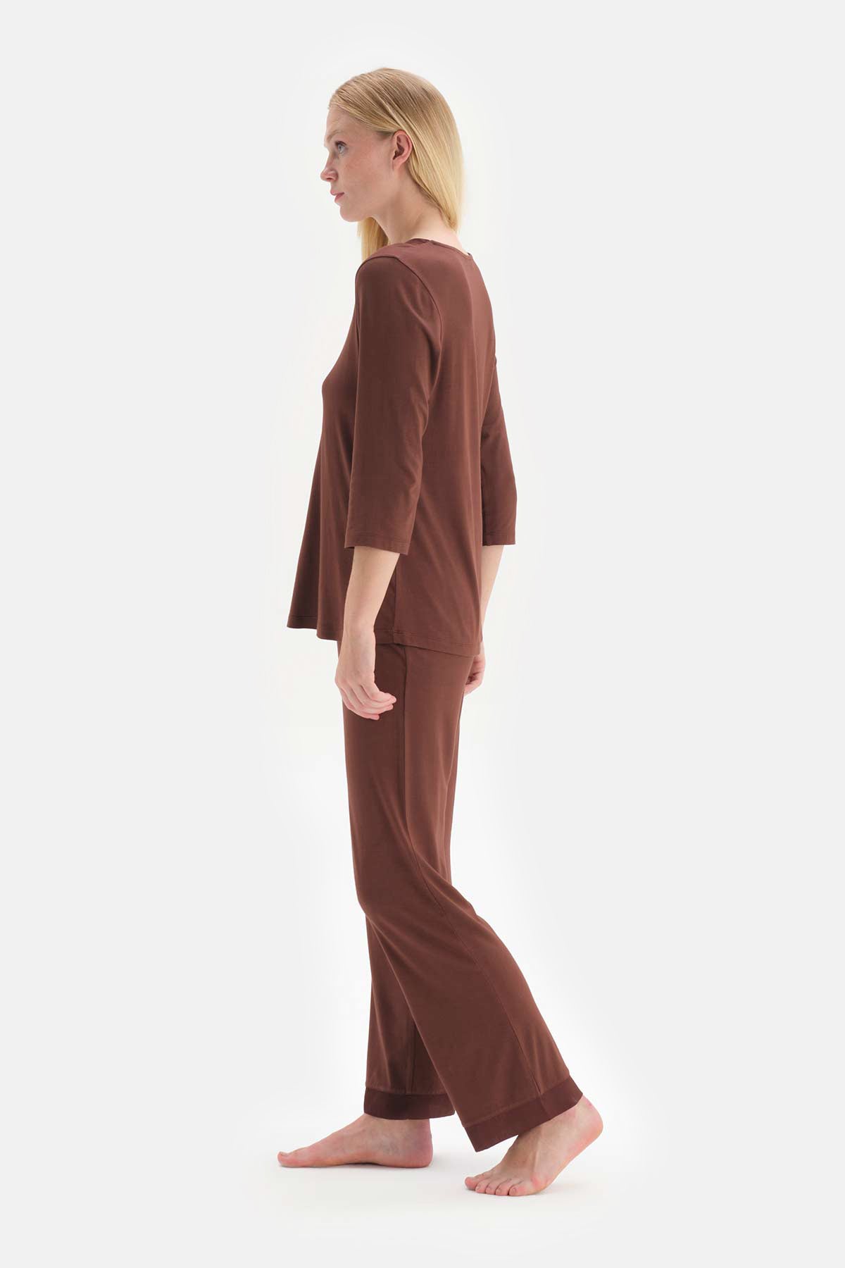BROWN PYJAMA SET