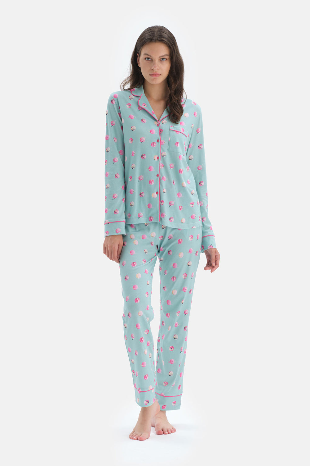 GREEN PYJAMA SET