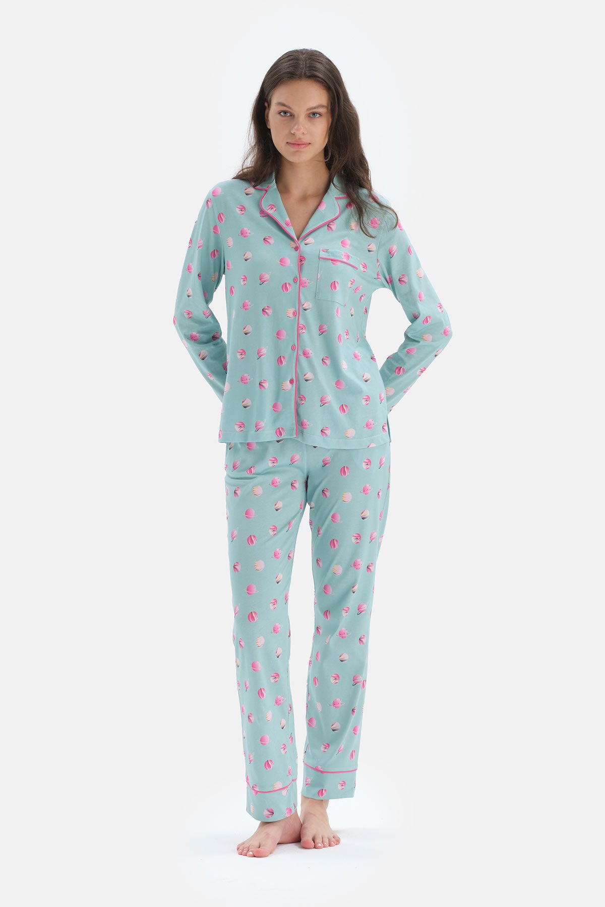 GREEN PYJAMA SET