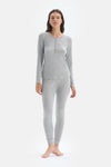 LIGHT GREY PYJAMA SET