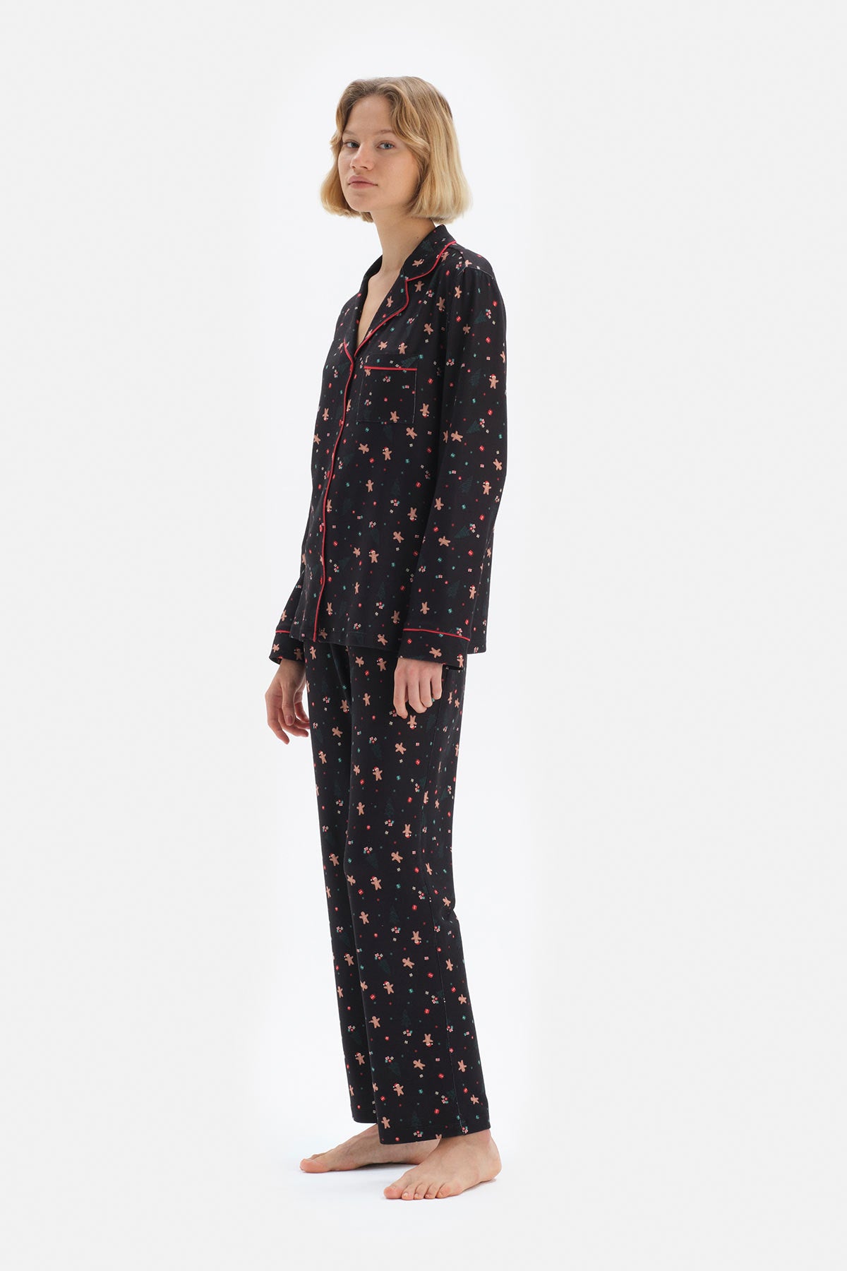 BLACK PYJAMA SET