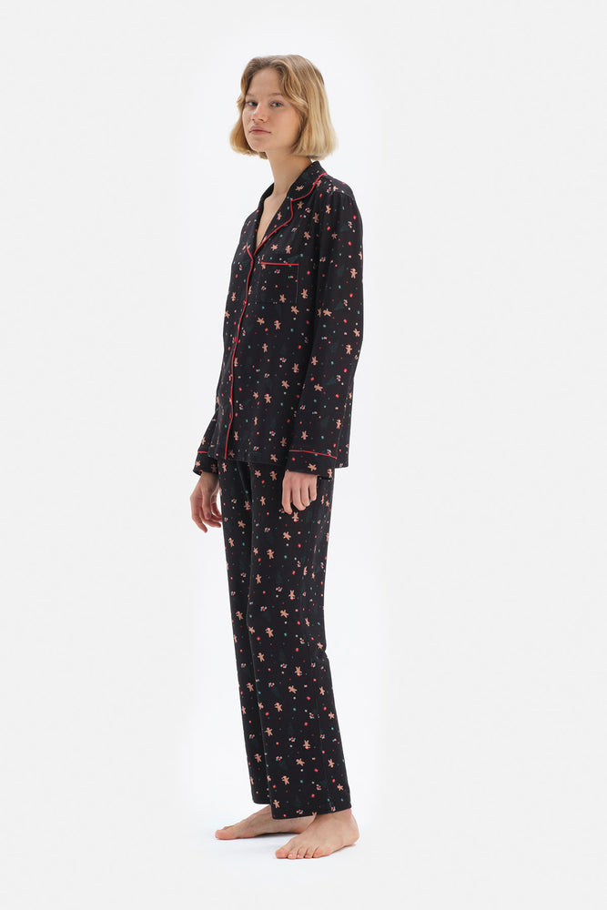 BLACK PYJAMA SET