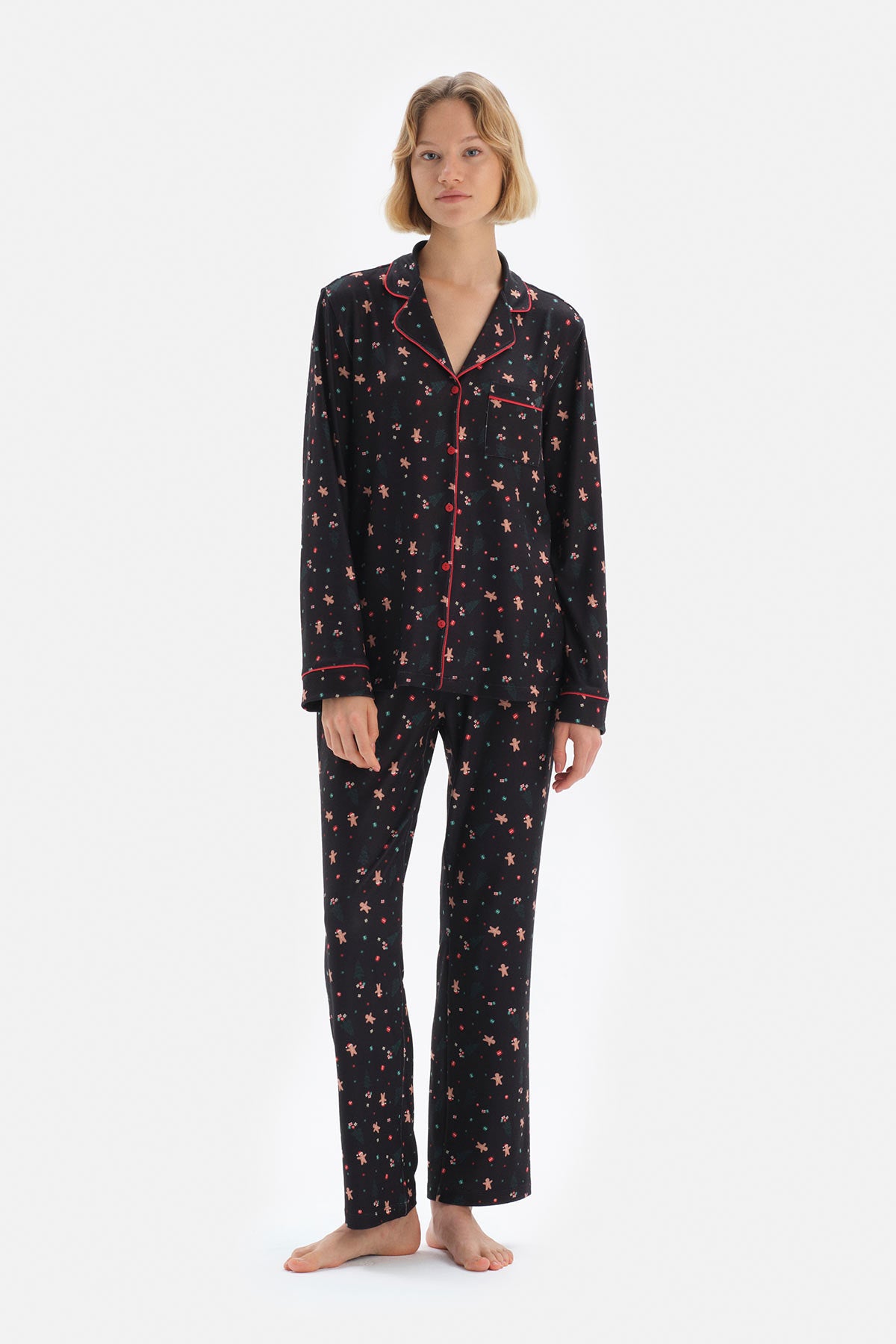 BLACK PYJAMA SET