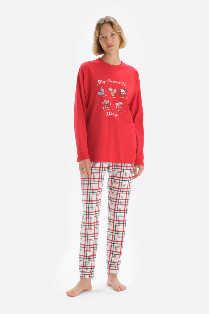 RED PYJAMA SET