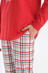 RED PYJAMA SET