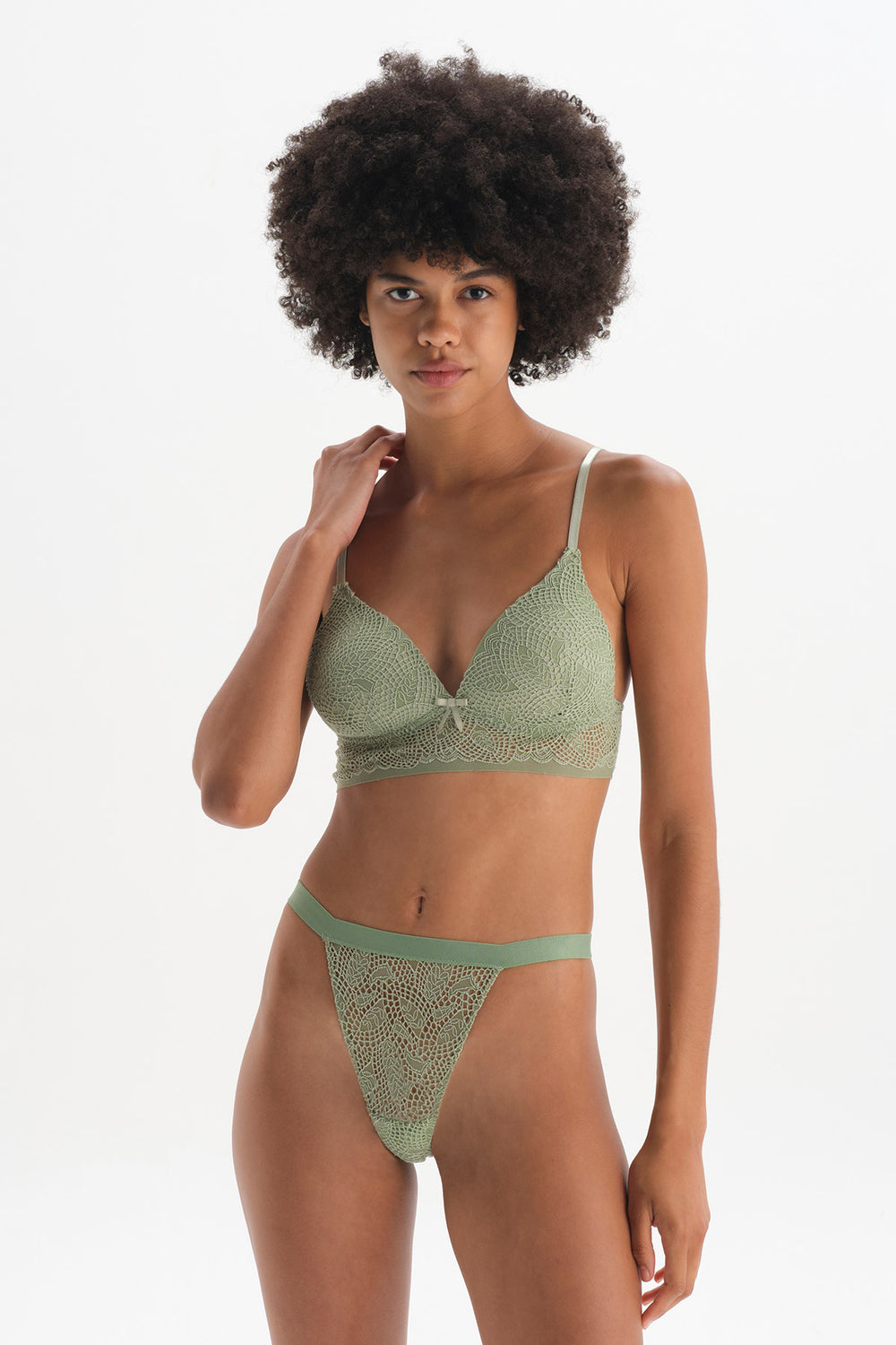 GREEN BRALETTE