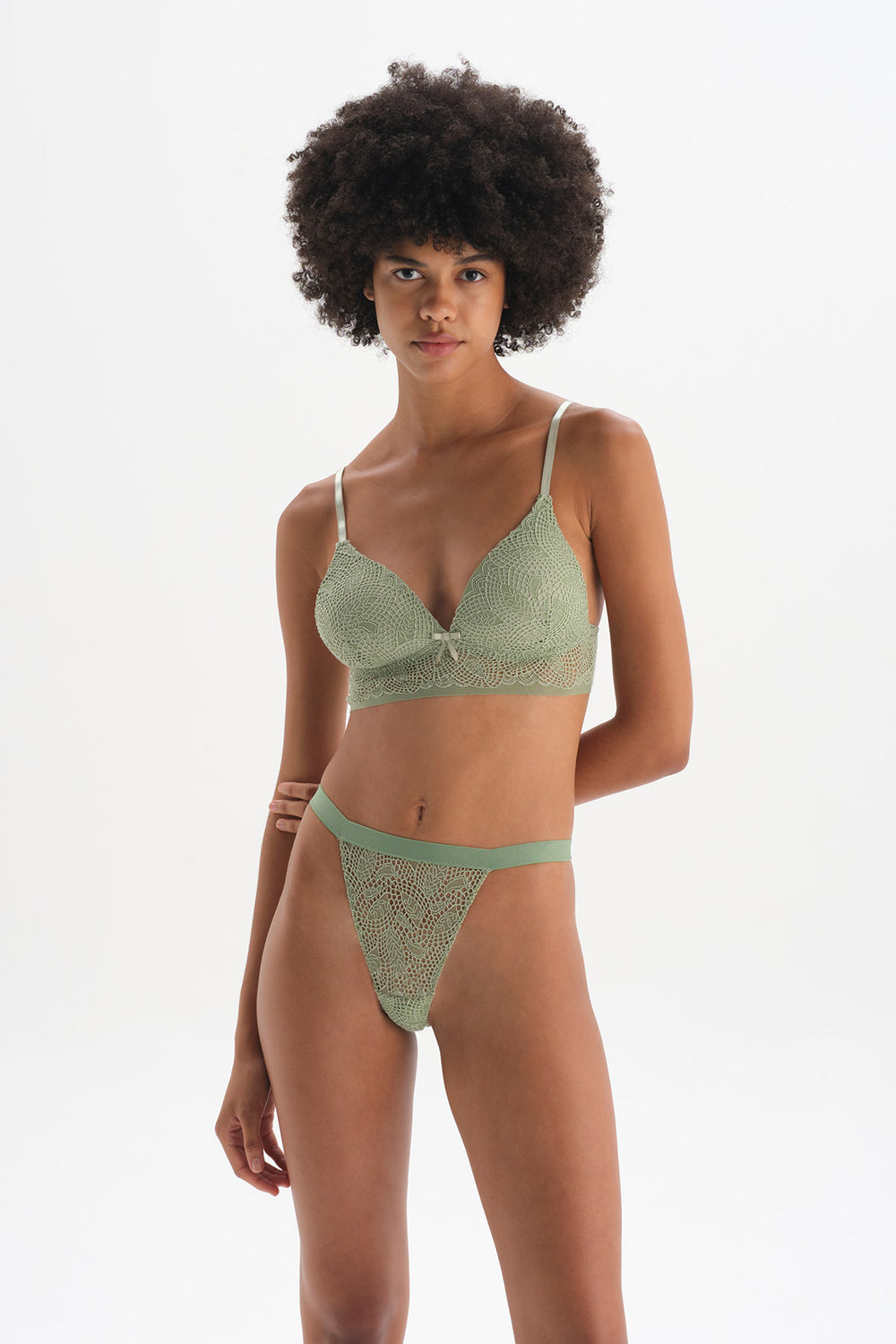 GREEN BRALETTE