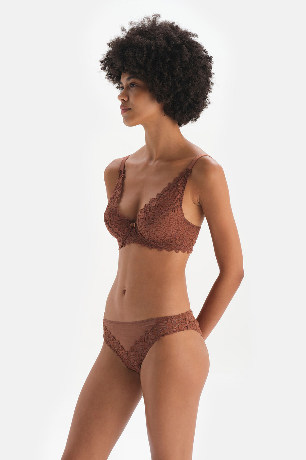 BROWN BRALETTE