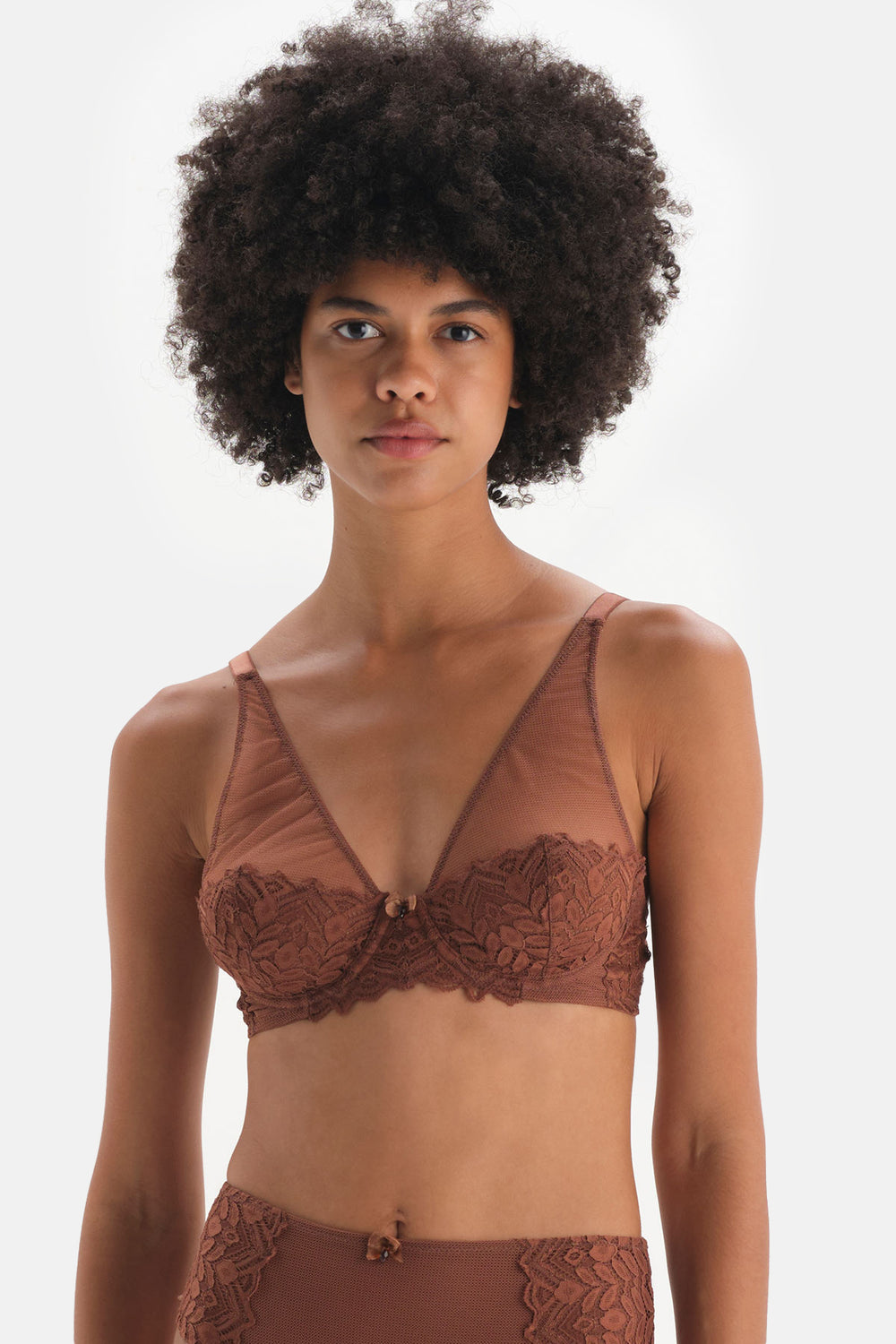 BROWN BRA