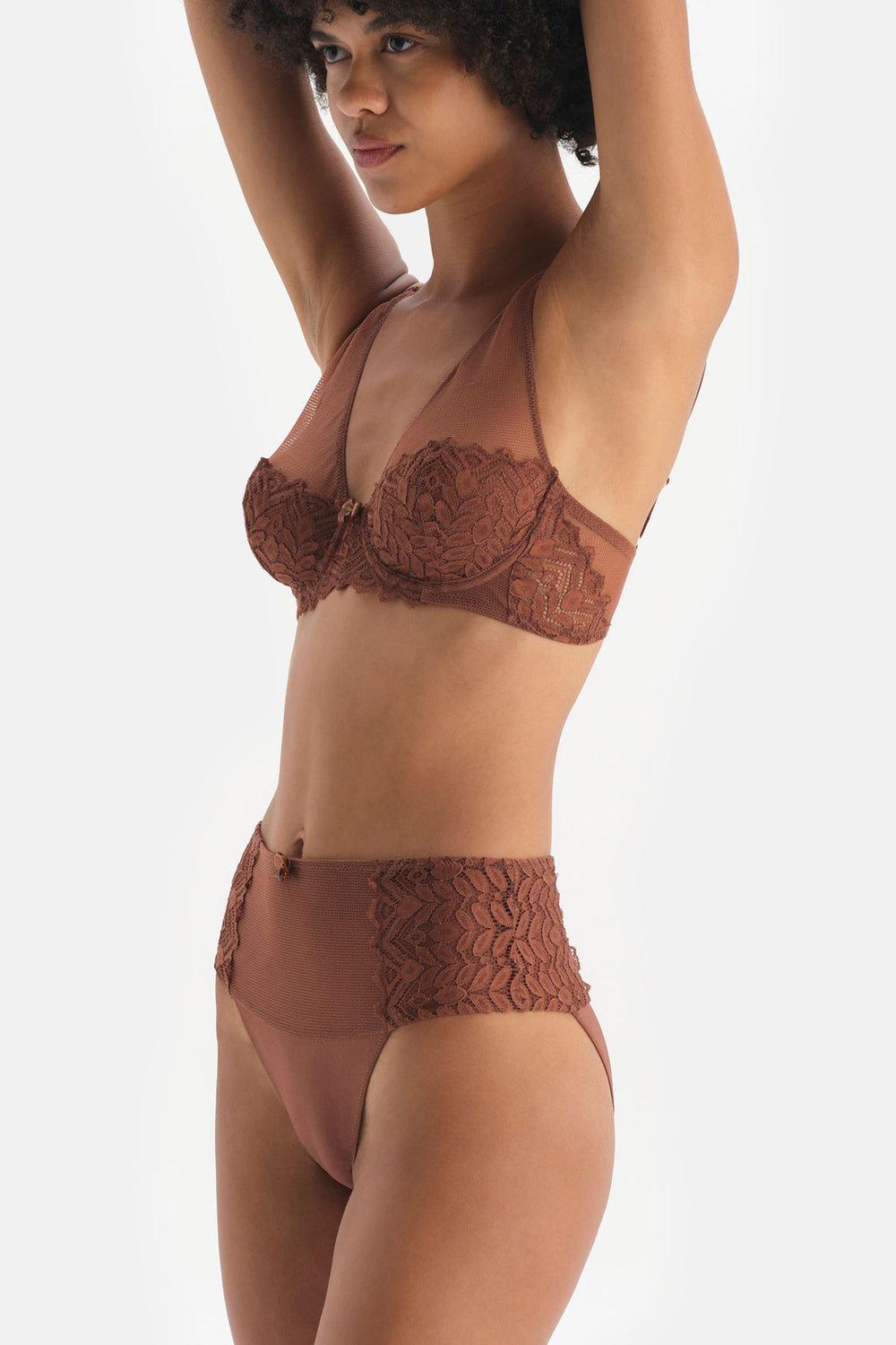 BROWN BRA