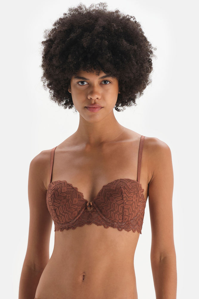 BROWN BRA