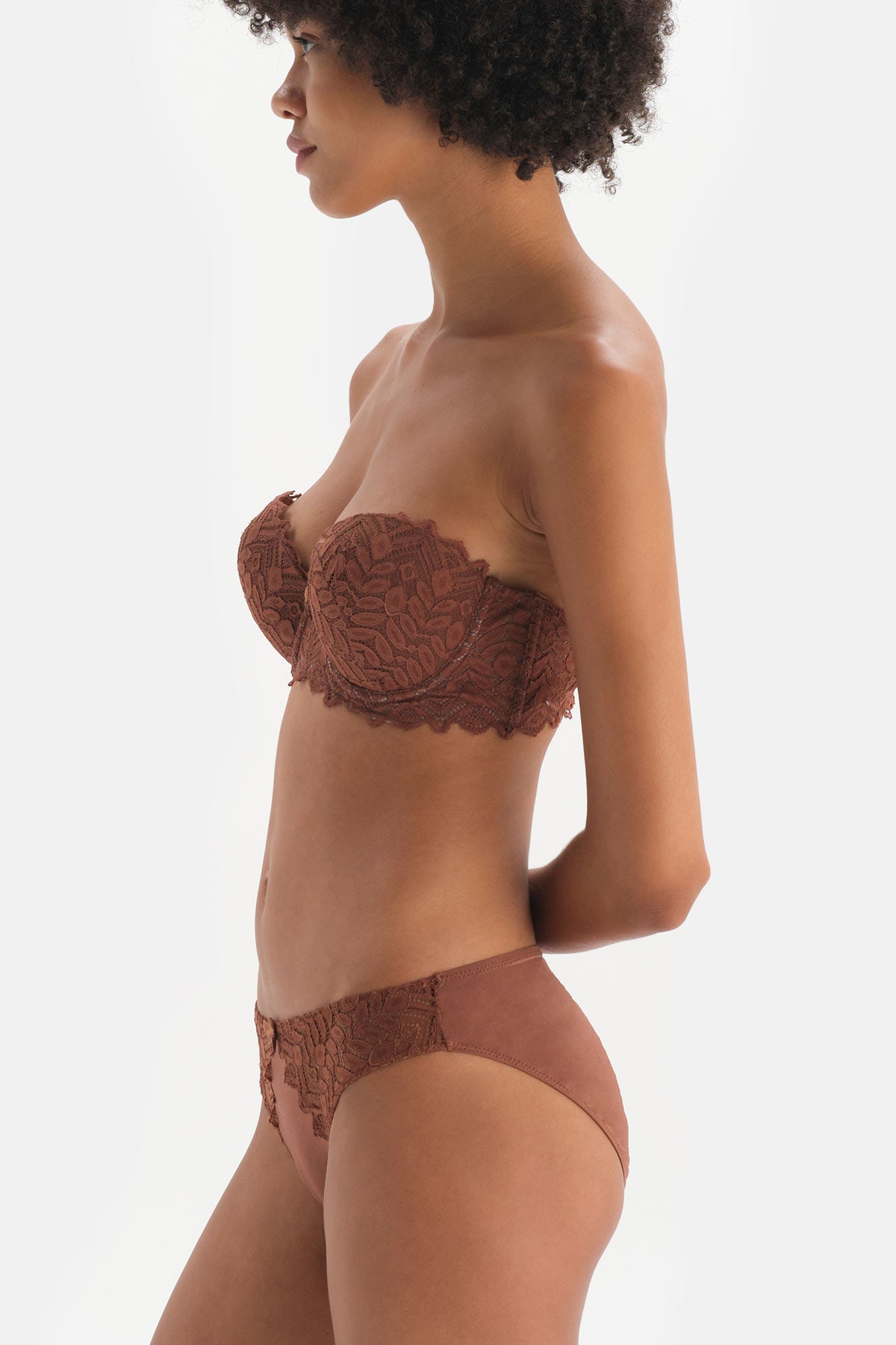 BROWN BRA