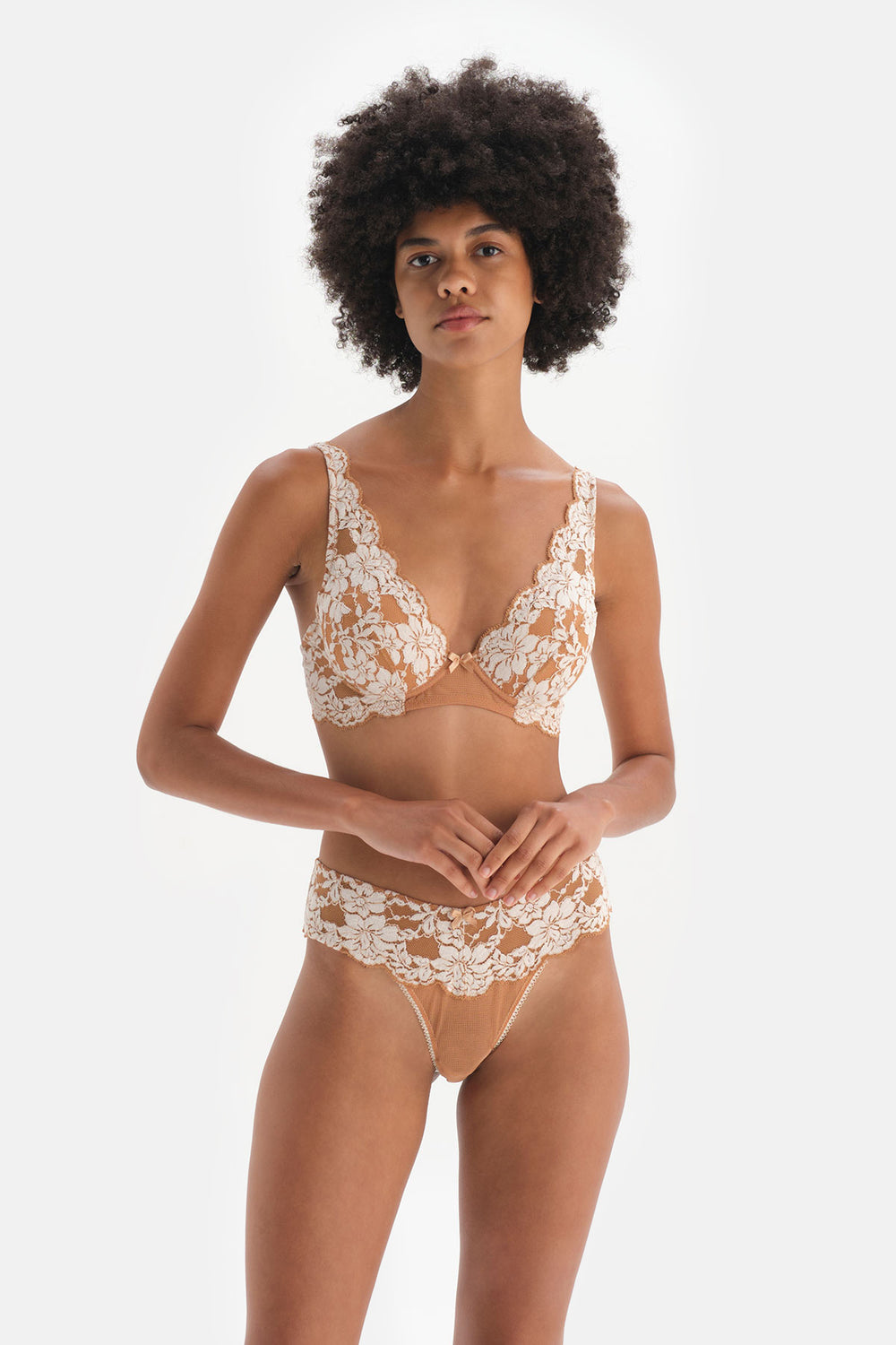 BROWN BRA