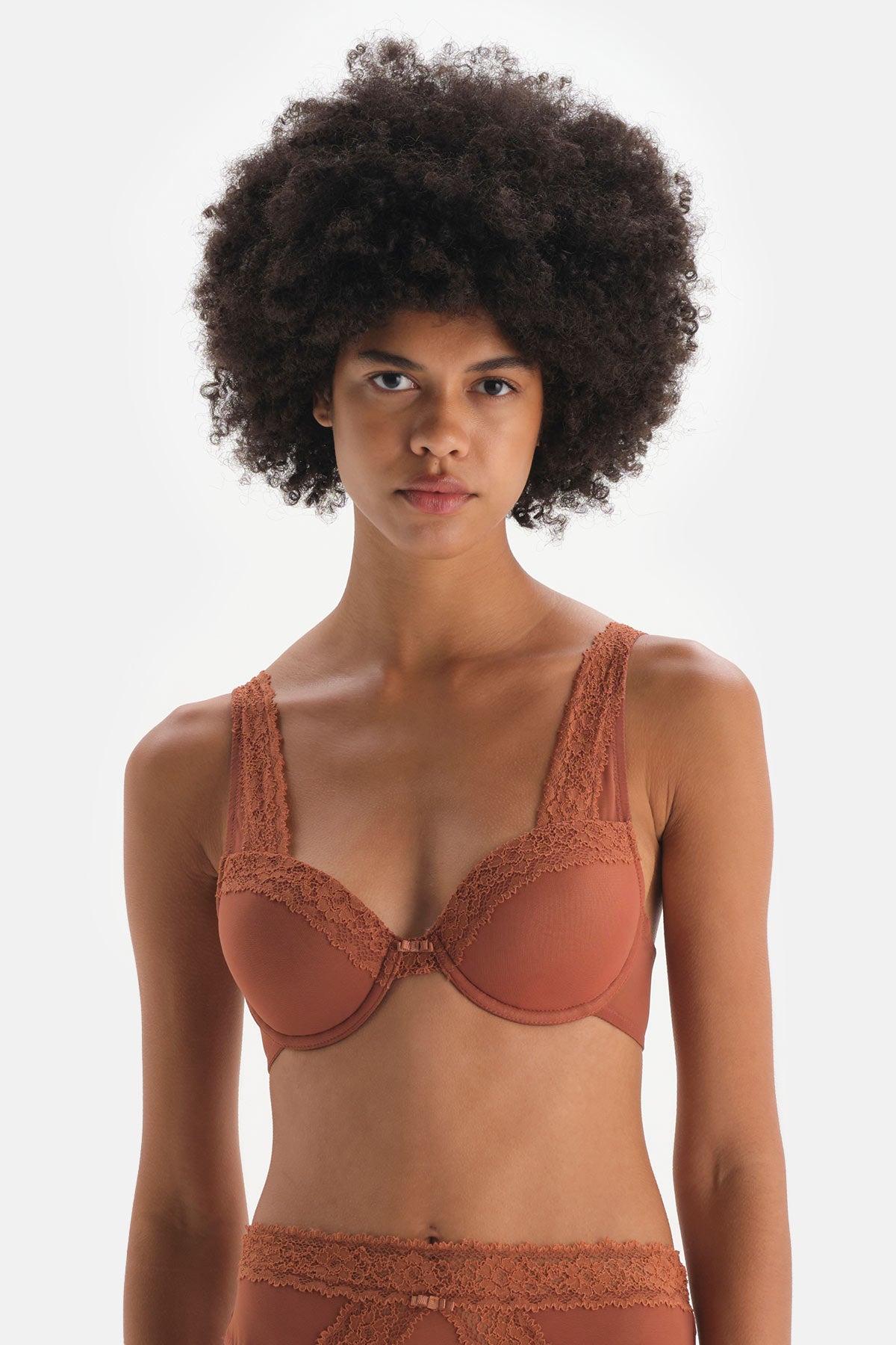 BROWN BRA