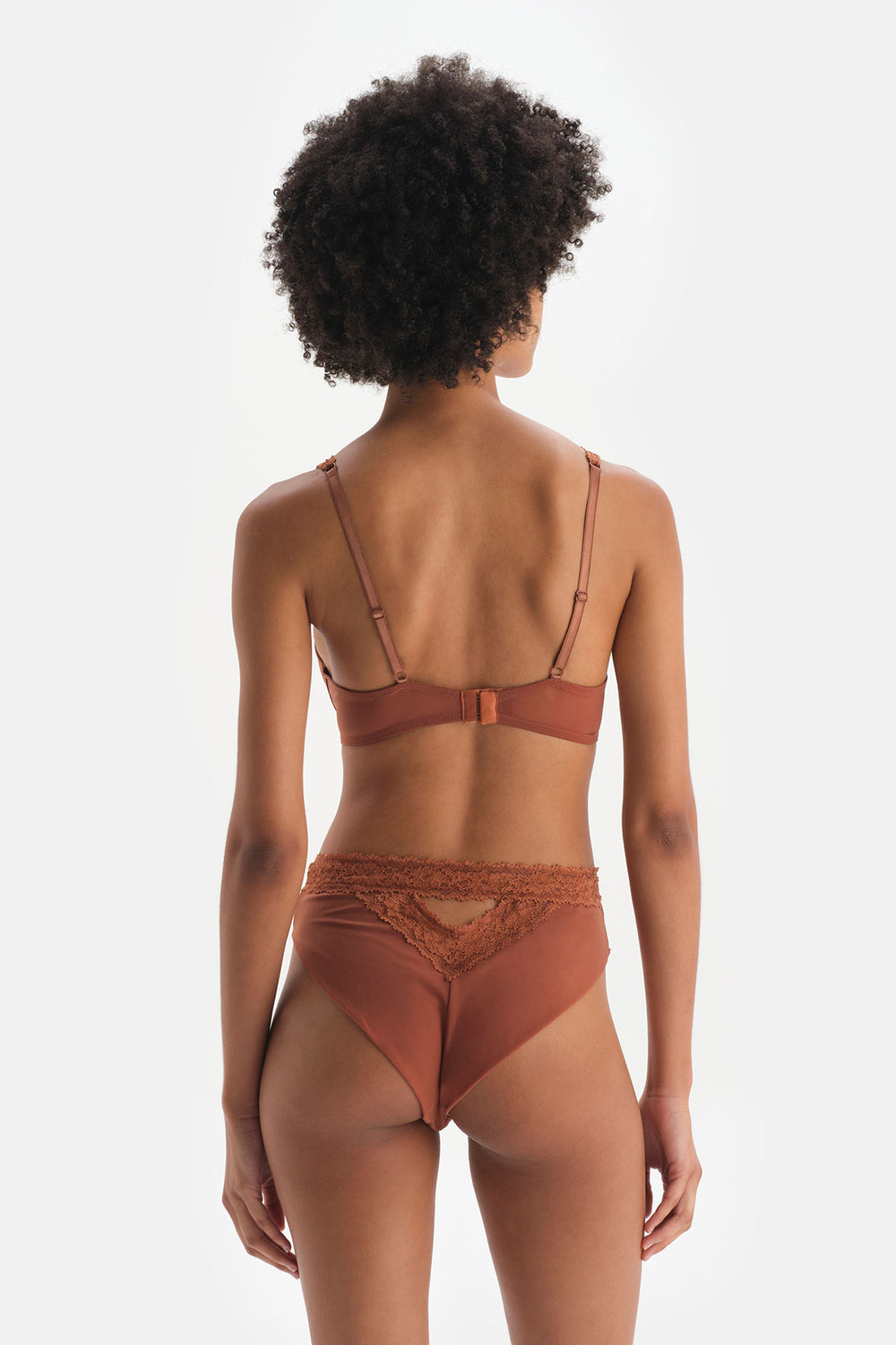 BROWN BRA