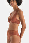 BROWN BRA