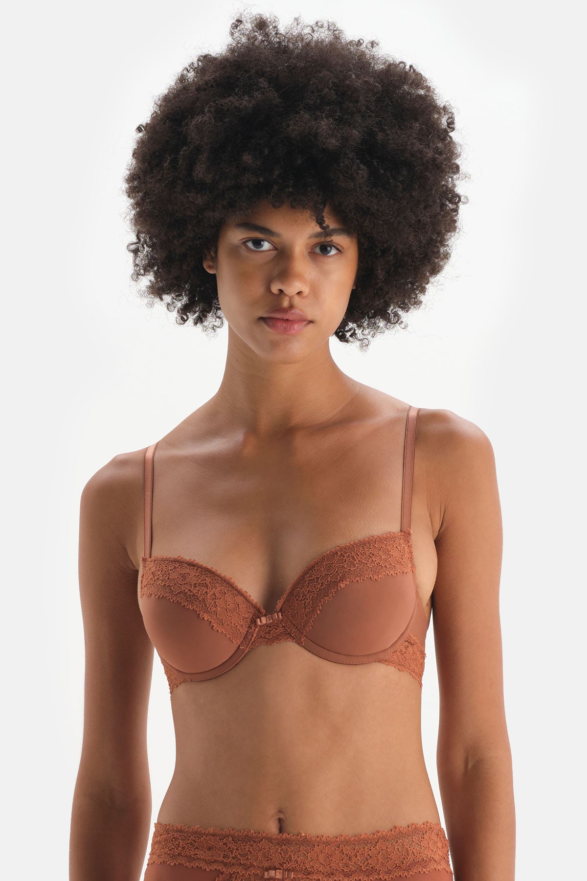 BROWN BRA