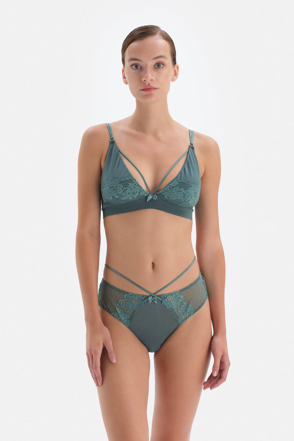 GREEN BRA