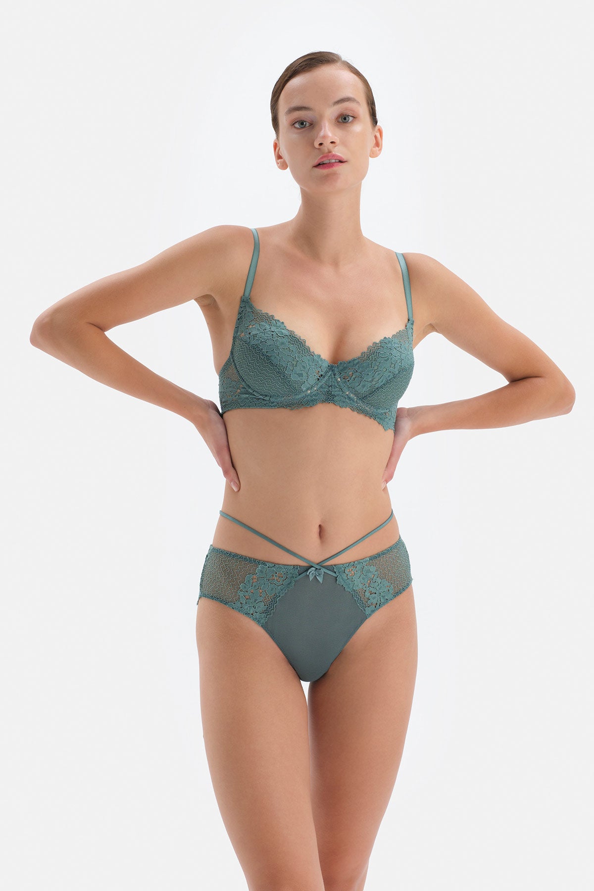 GREEN BRA
