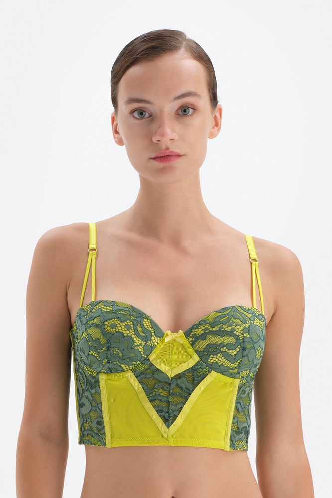 GREEN BUSTIER