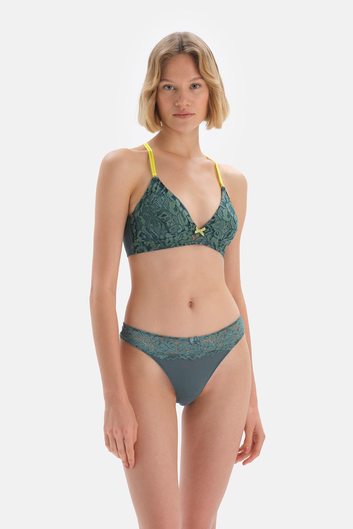 GREEN BRALETTE
