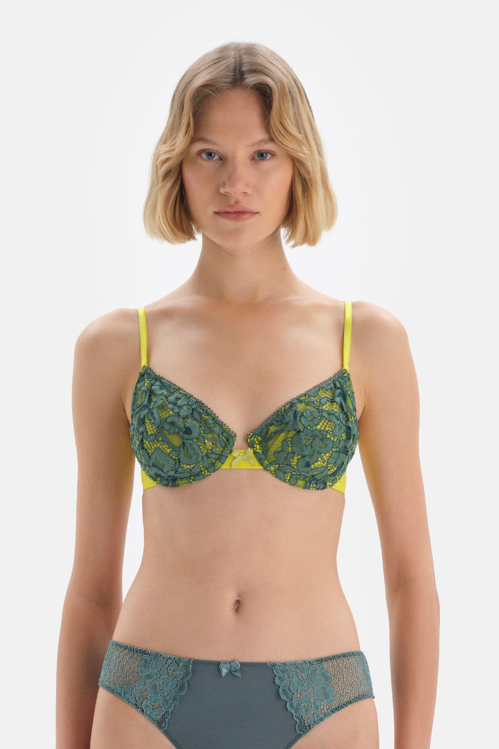 GREEN BRA