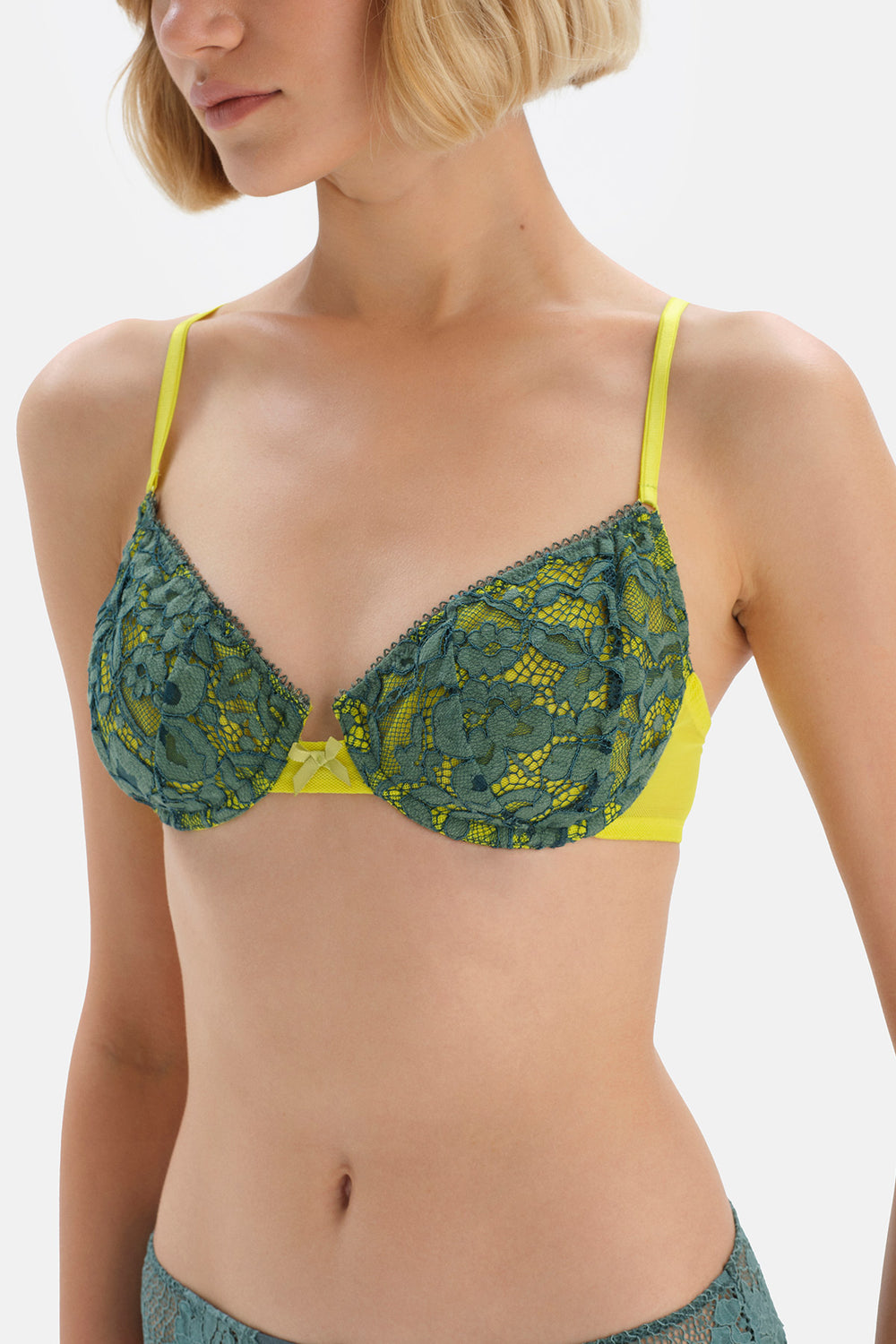 GREEN BRA