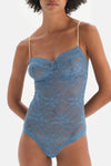 Mavi Balenli Brazillian Form Dantelli Bodysuit
