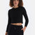 Black LONG SLEEVE BASIC T-SHIRT