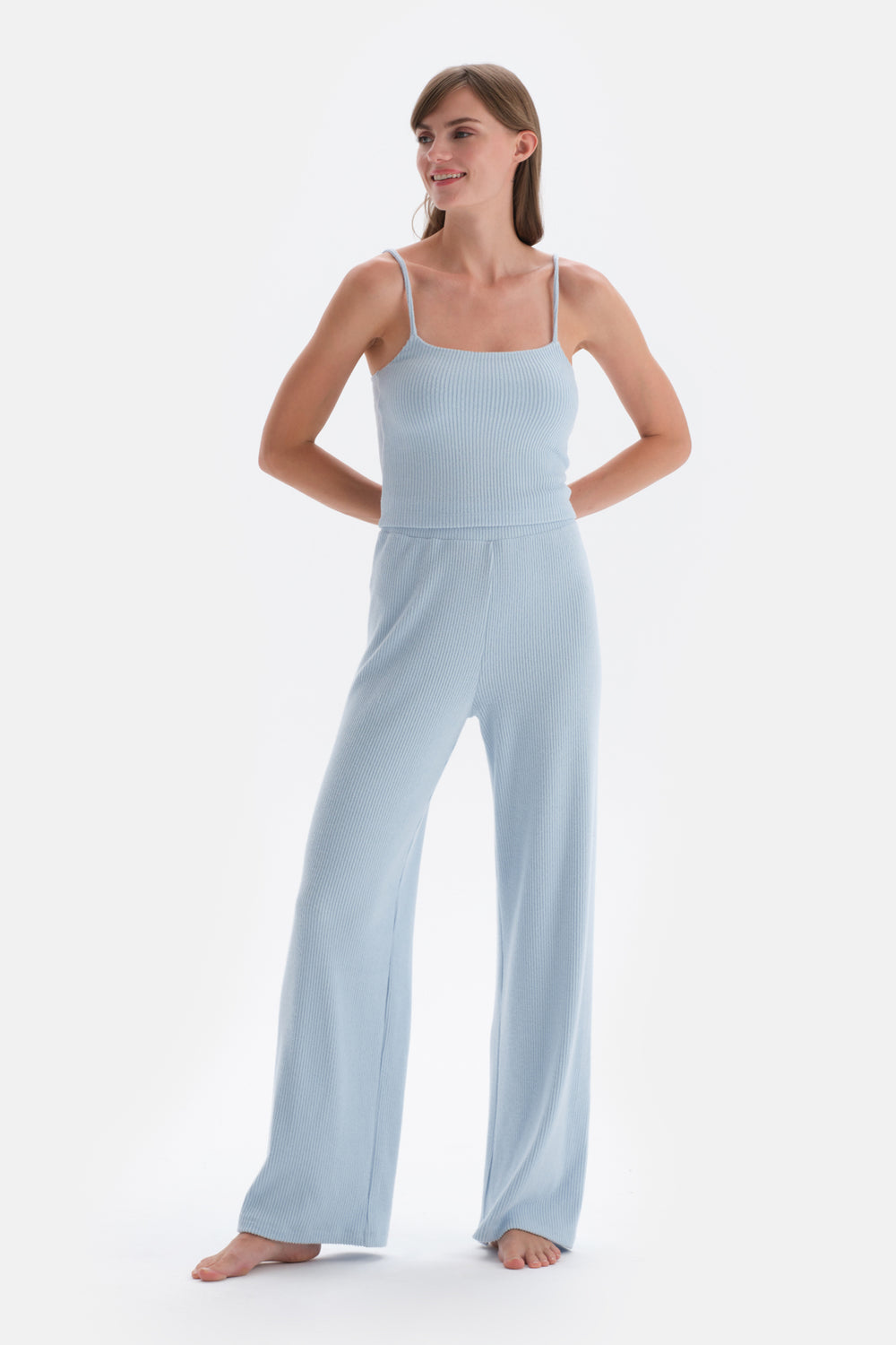 Blue THIN STRAPPED CASTER ATHLETE
