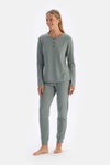 Green JOGGER LEGS EVERFRESH TRACKS BOTTOM