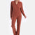 Terracotta WIDE LEG TRACKSUIT BOTTOM