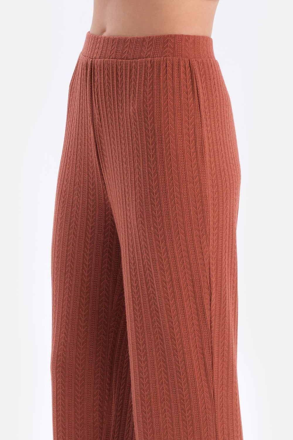 Terracotta WIDE LEG TRACKSUIT BOTTOM