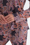 MULTICOLOR PATTERNED SHIRT TROUSERS PAJAMAS SUIT