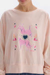 Salmon ANIMAL PRINT DETAILED LONG SLEEVE PAJAMAS SUIT