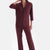 Bordeaux VELVET STRIP DETAILED SHIRT PANTS PAJAMAS SUIT