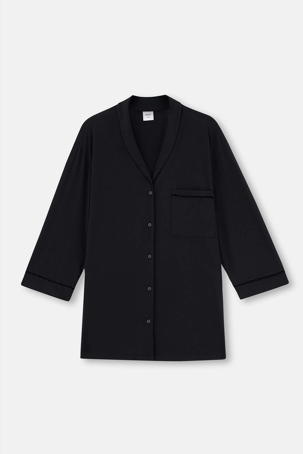 Siyah Kadife Şerit Detaylı Plus Size Pijama Takımı