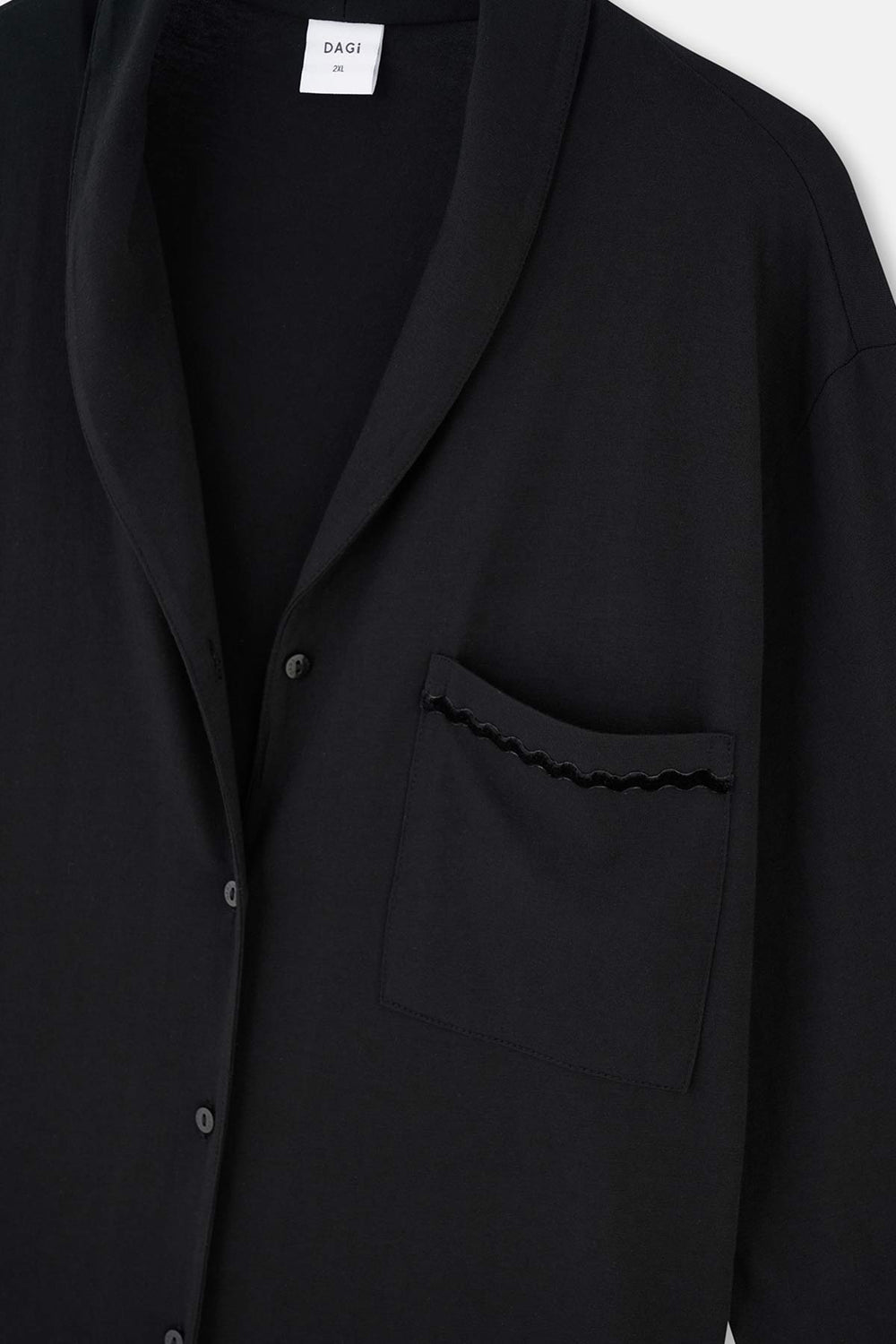 Siyah Kadife Şerit Detaylı Plus Size Pijama Takımı