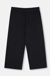 Black COLLAR DETAILED LONG SLEEVE KNITTED PAJAMAS SUIT