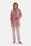 Pink EMBROIDERY DETAILED VELVET CLOTHING