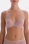 Soft Pembe Soft Dantel Ve Tül Detaylı Dolgusuz Kaplı Sütyen