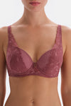 Dusty Rose LACE AND ACCESSORY DETAILED FILLED BRA