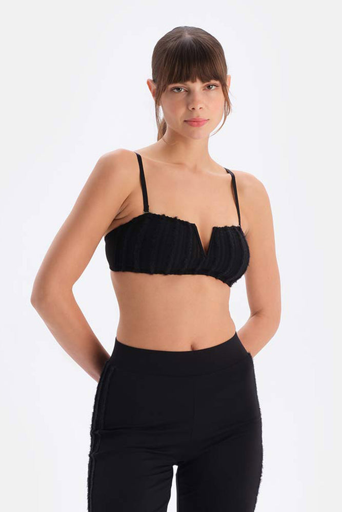 Black BUSTIER