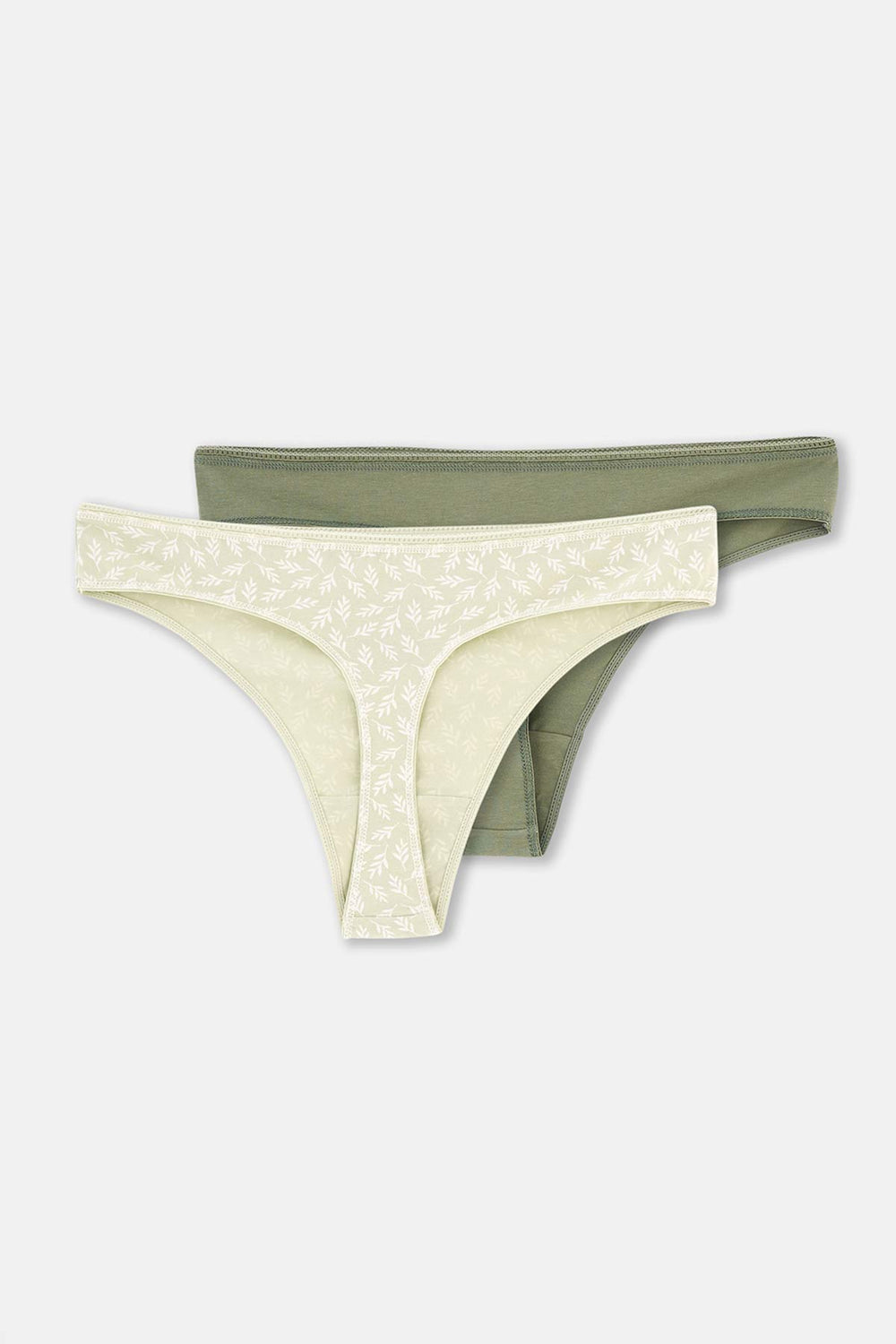 Karışık Karışık Kadın 2'Li Pamuklu Thong