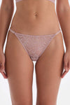 Soft Pembe Soft Kumaş Ve Dantel Detaylı Brazilian Külot
