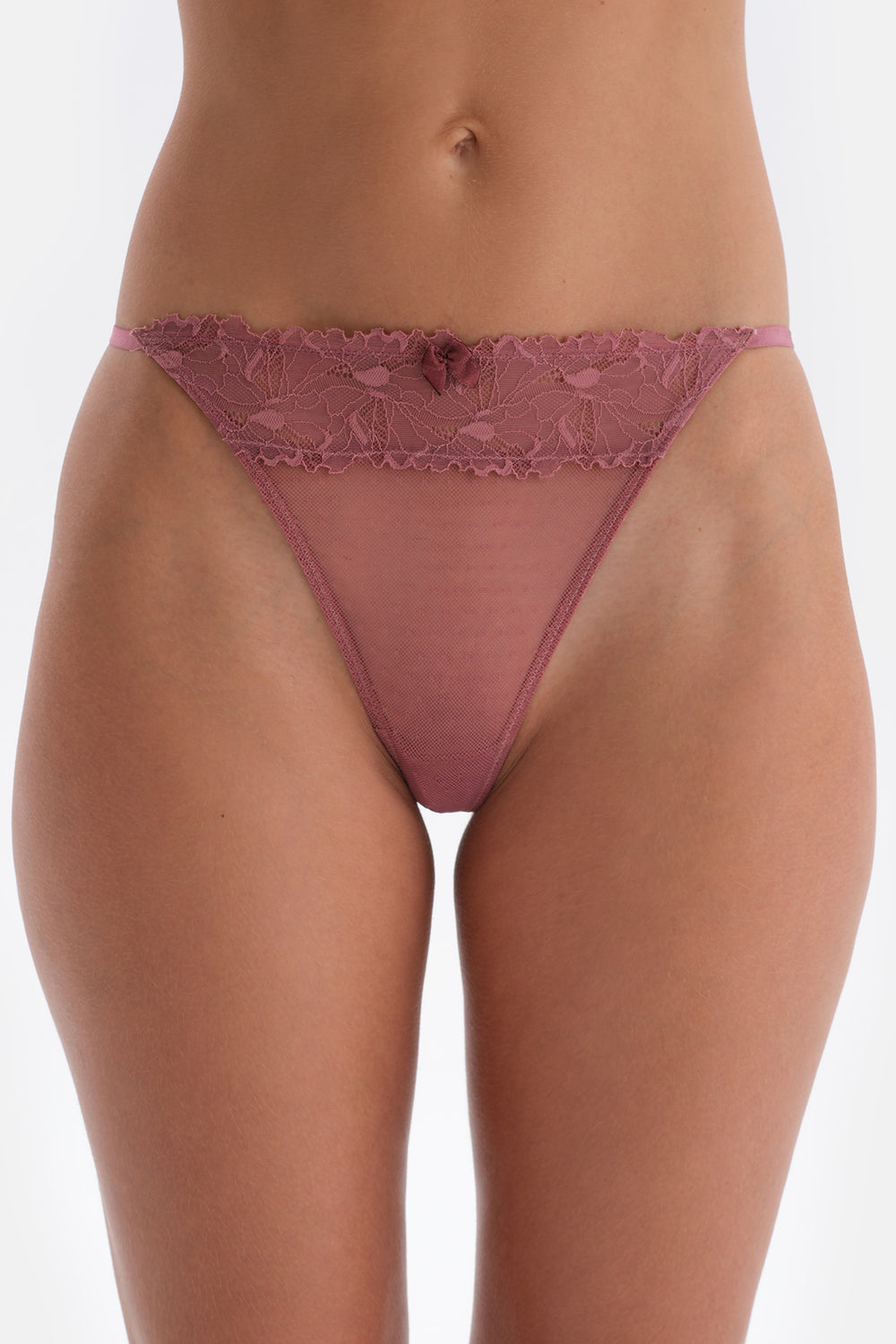 Dusty Rose TULLE DETAILED G-STRING