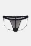 Black TULLE DETAILED STRING PANTS
